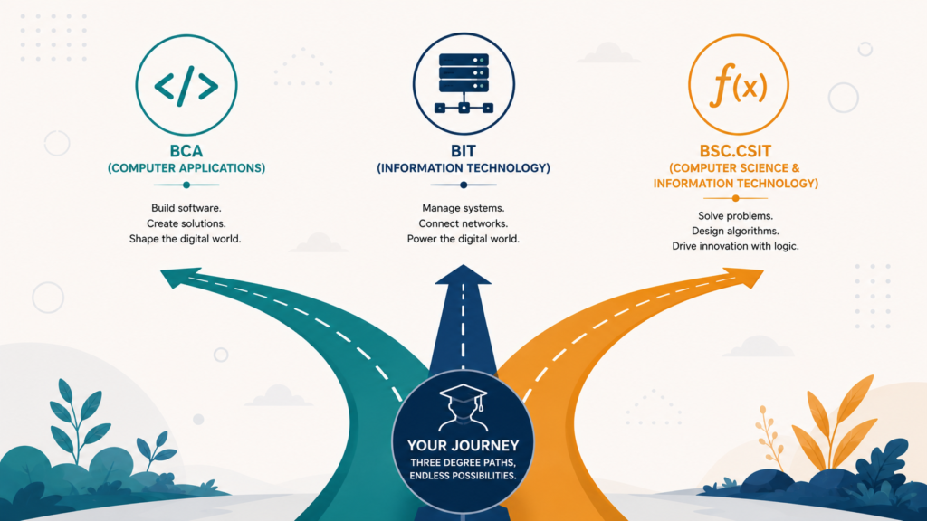 BCA vs BIT vs CSIT in Nepal: Which One Should You Choose?